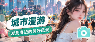 城市漫游生活主题画面